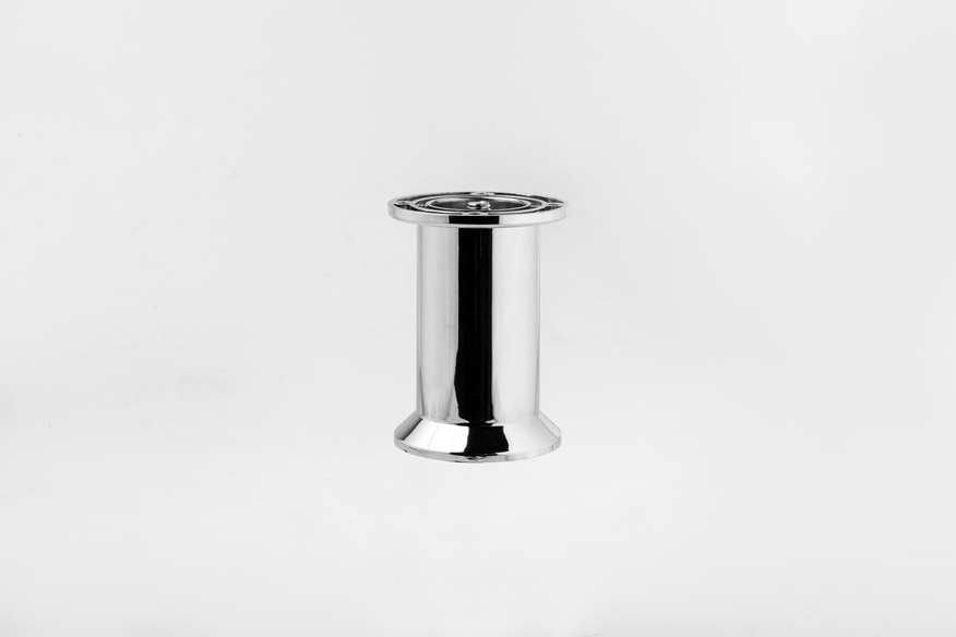 Regal Chrome Covered Furniture legs, 10cm