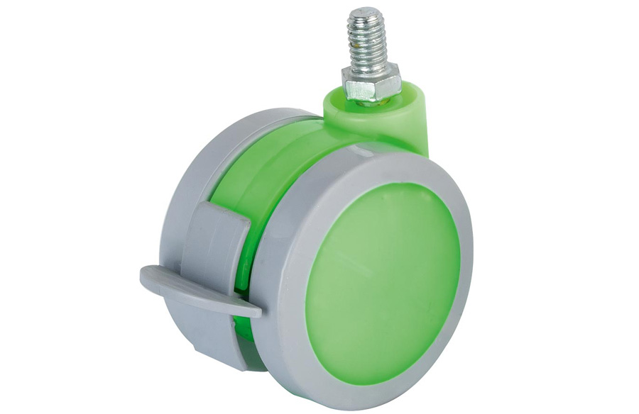 Colored Screw Caster With Brake- Colorful Furniture Wheels