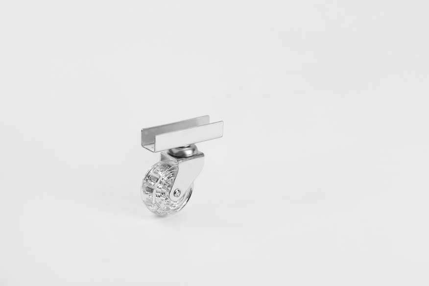 Transparent Pulley Big U Disc Caster In 50*20- Furniture Casters
