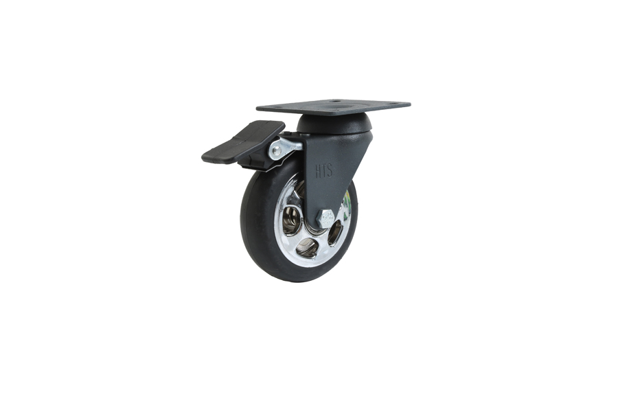 75mm Anthracite Chrome Pulley Disc Caster- Decorative Furniture Casters