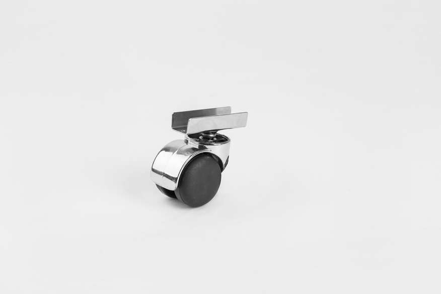 Buro Type Chrome Body Long U Disc Caster- Furniture Caster