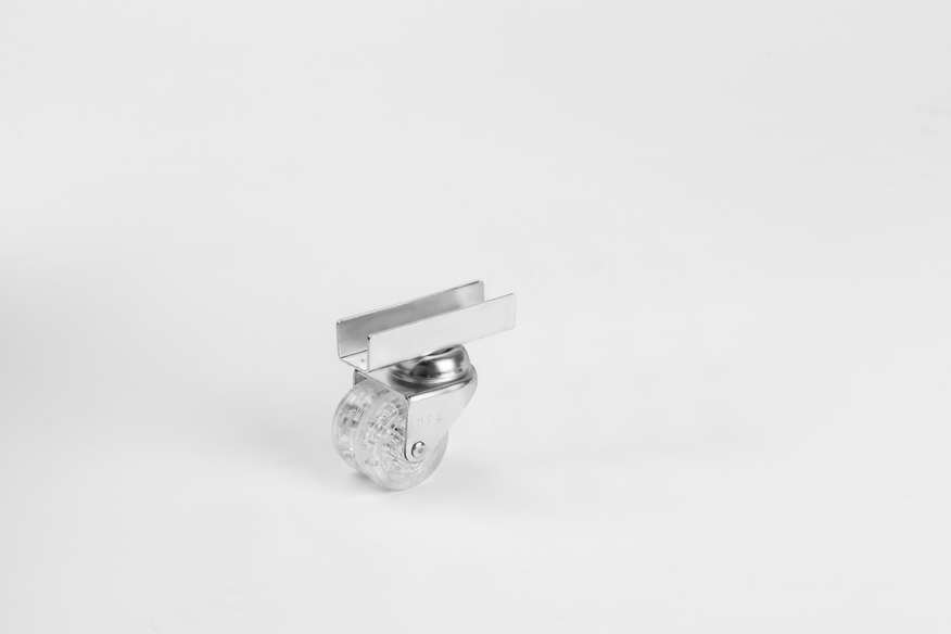 Transparent Double Pulley U Disc Caster- Small Caster- Furniture Caster