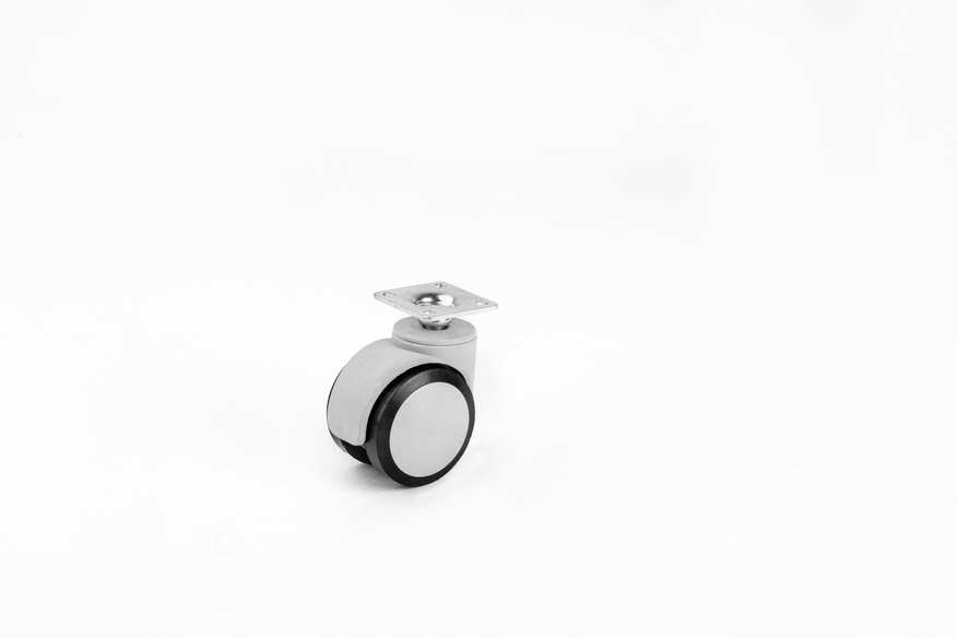 Twin Caster with Disc D50mm- In Two colors- Office Furniture Caster