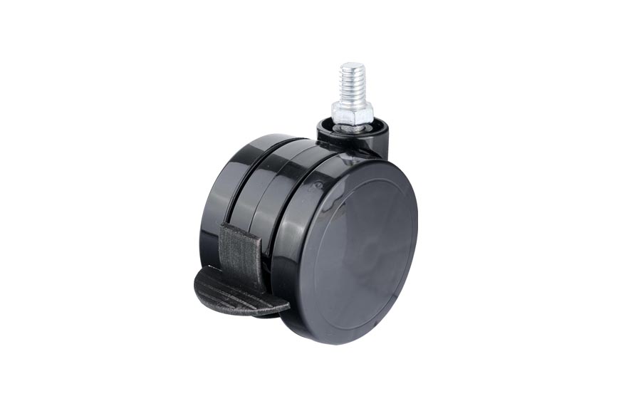 Plastic Caster With  Screw In 65mm And Brake- Furniture Caster