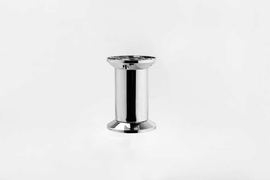 Favori Chrome Covered Furniture legs, 10cm