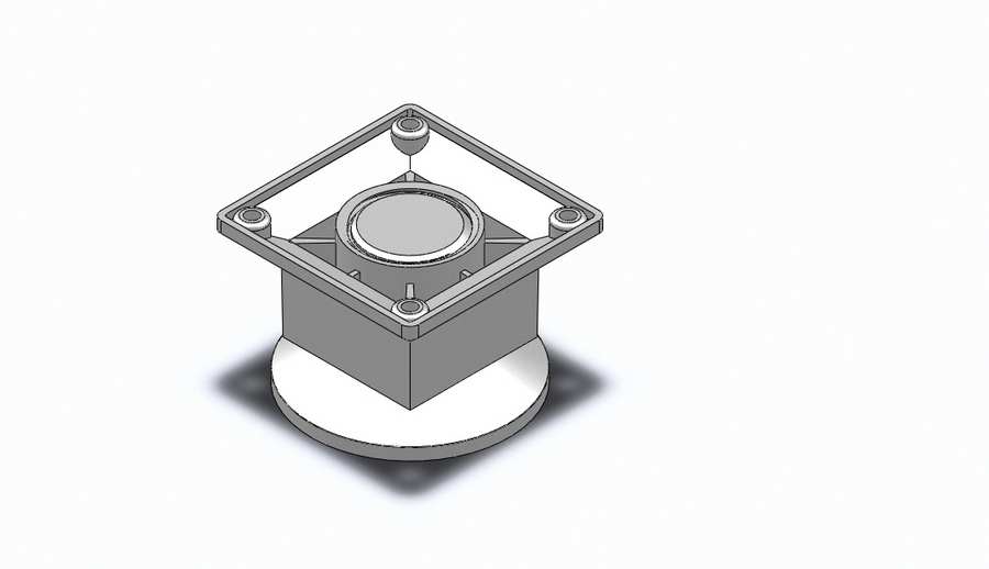 Square Satin Covered Furniture legs, 5cm