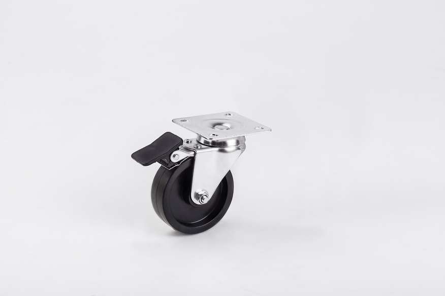MMB Screw Caster With Brake In 75*25mm-Furniture Caster and Wheels