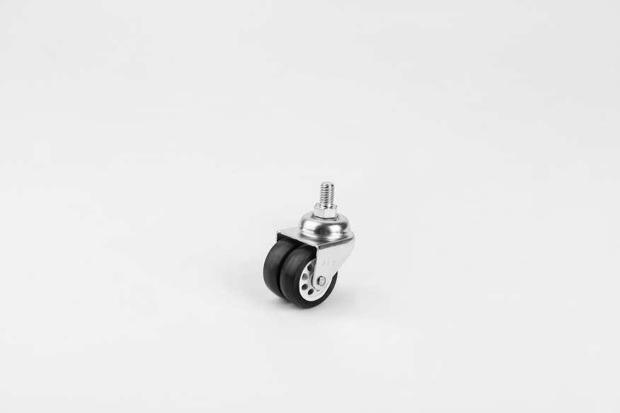 Double Pulley 40mm Screwed Caster-Small Caster-Furniture Caster
