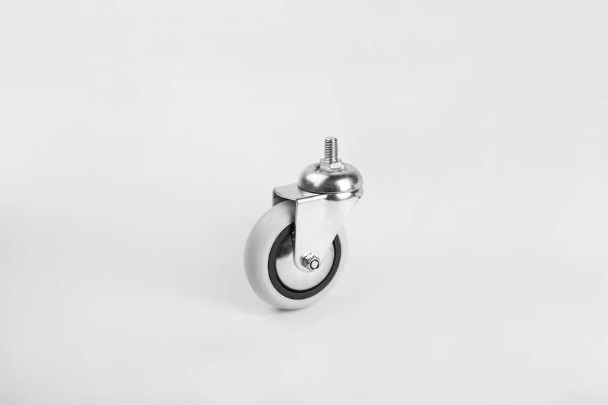 PVC Screw Caster In 75*25mm-Furniture Caster and Wheels