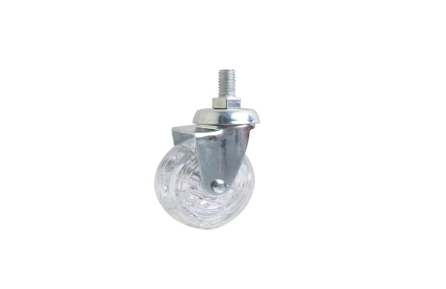 Transparent Screw Pulley 50*20- Swivel Wheels- Decorative Furniture Casters