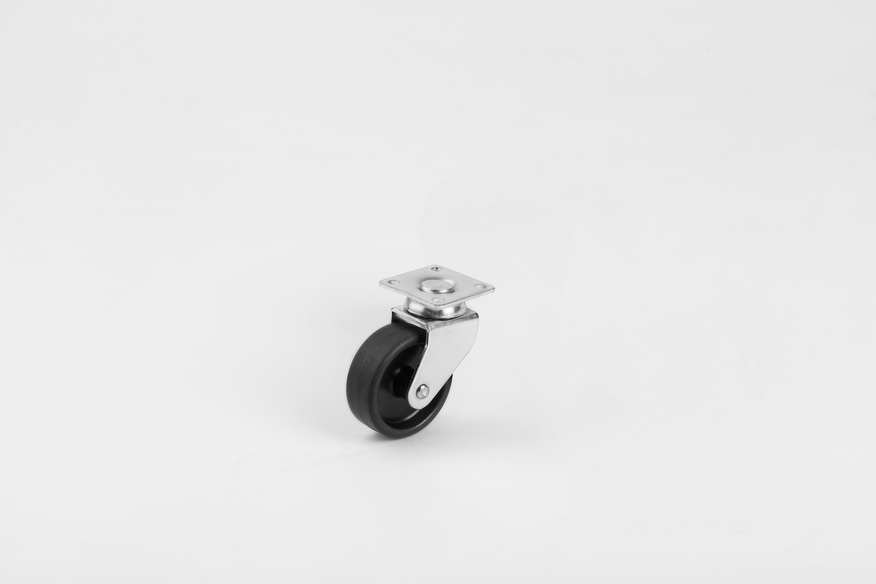 Black Disc Caster In 50*20mm-Swivel Casters-Furniture Caster