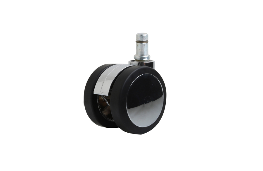 Chrome Chair Caster with Pin D65mm