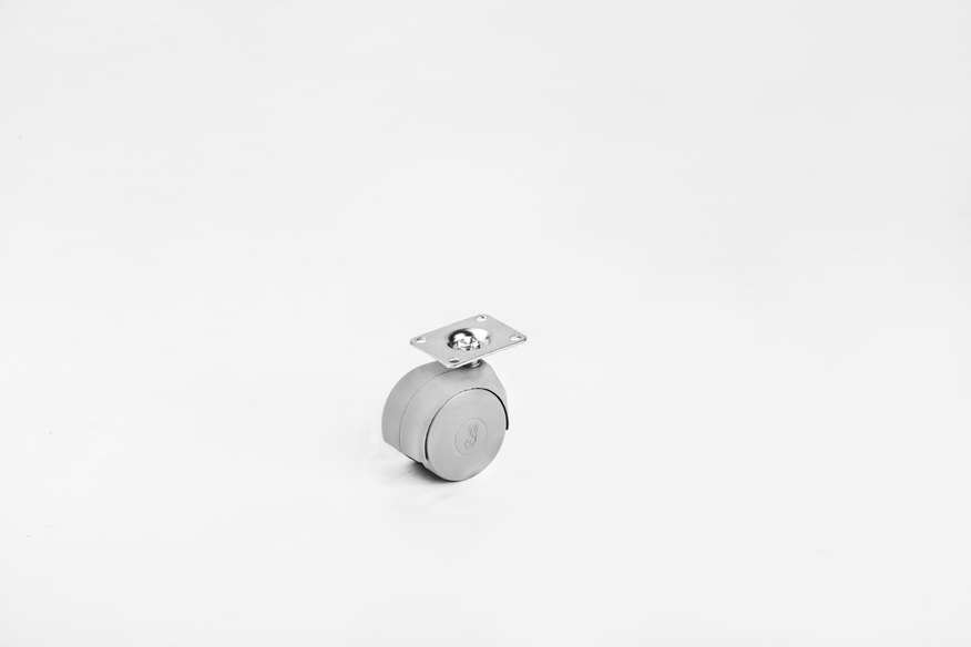 Plastic Small Grey Disc Caster- Furniture Caster And Wheels