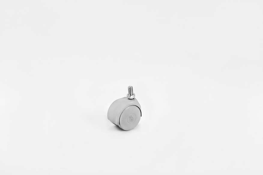 Plastic Small Grey Screw Caster- Furniture Caster And Wheels