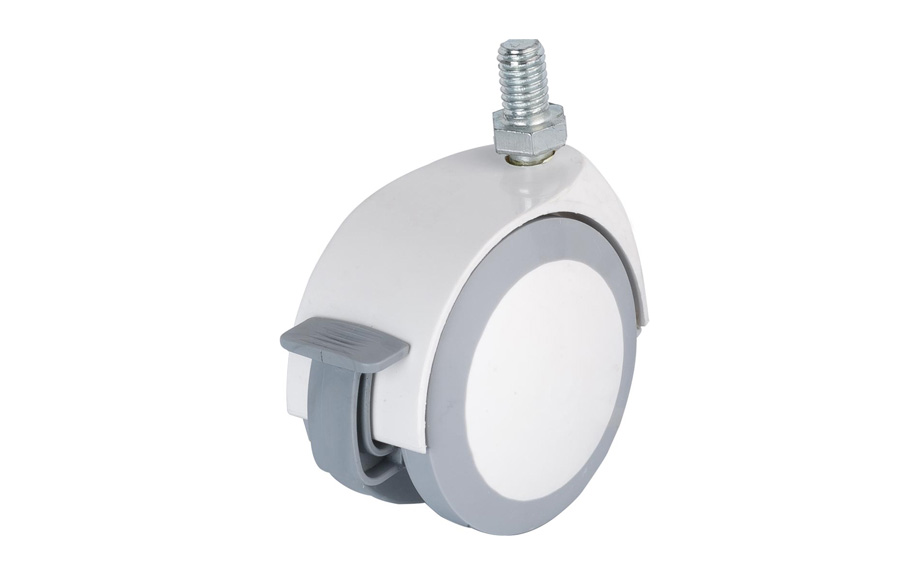 Colored Screw Caster With Brake -Colorful Furniture Wheels-Swivel Casters