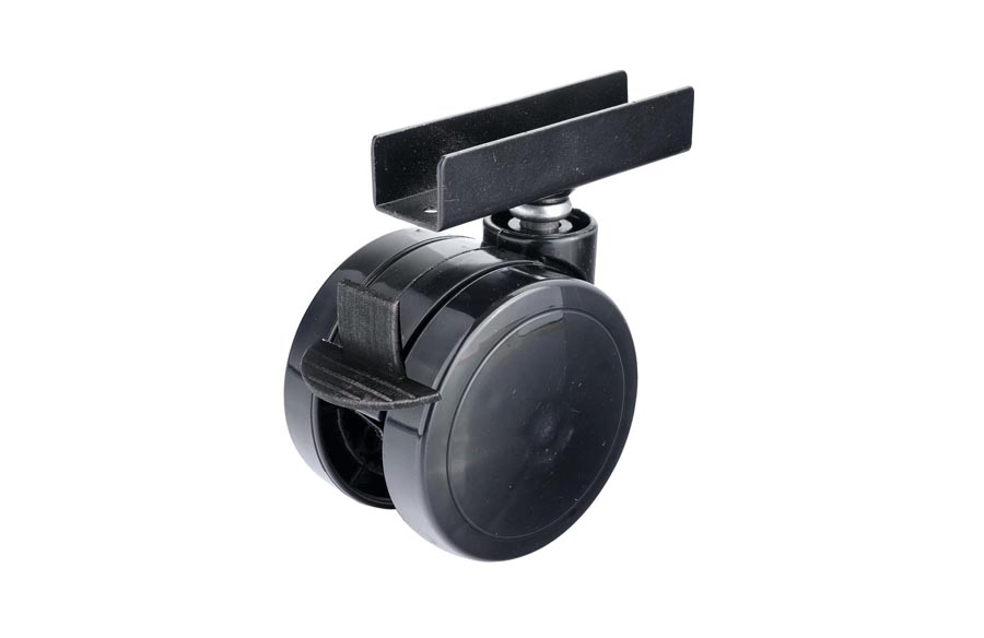 Plastic Caster With U Disc In 65mm And Brake-  Furniture Caster