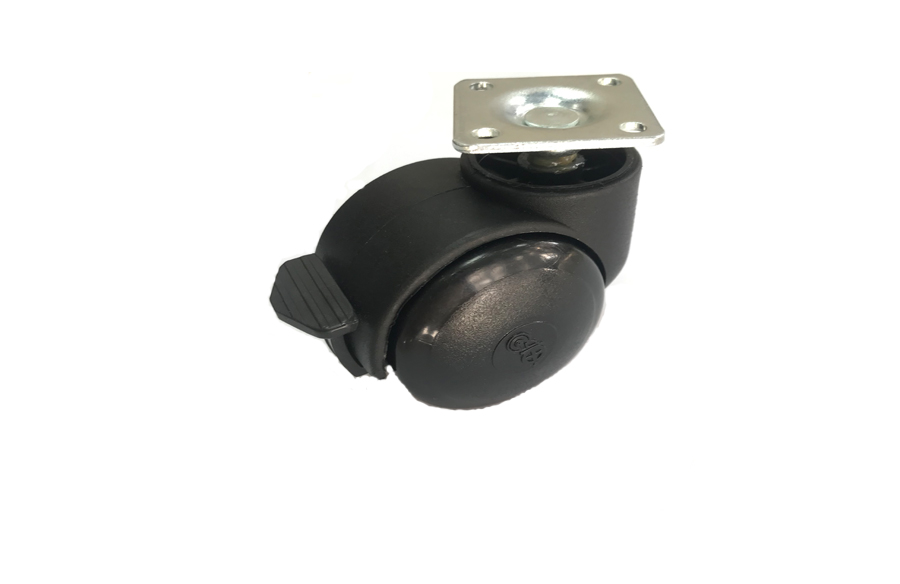 Buro Type Disc Caster With Brake- Furniture Caster and Wheels