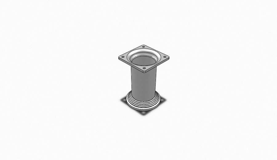 Selcuk Satin Furniture legs, 10cm  