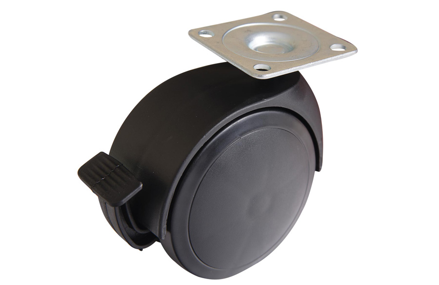 Polypropylene Disc Wheels and Castors With Brake- Furniture Caster