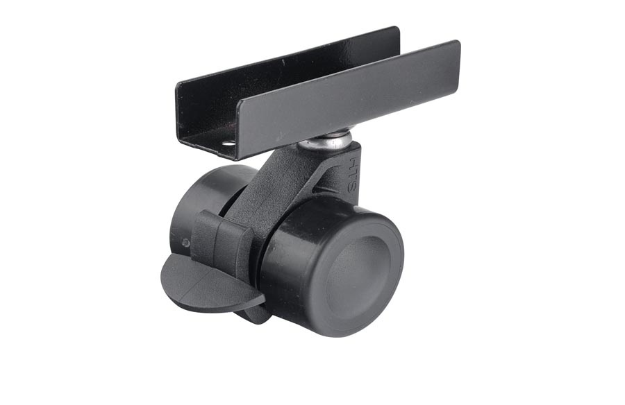 Thermo Covered U Disc Caster With Brake- Micro Caster- Shelf and Display Caster