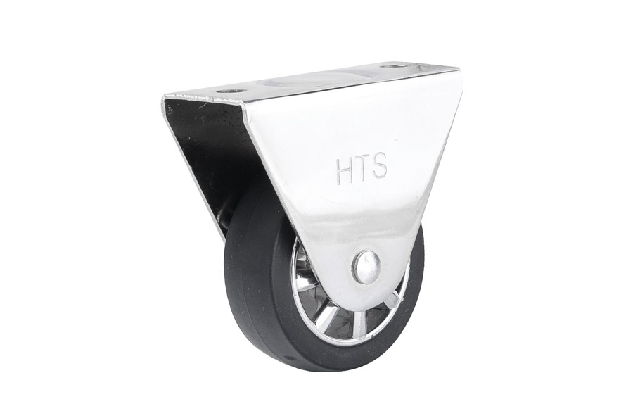 Fixed Chrome Pulley Caster In 50mm-Furniture Caster and Wheels