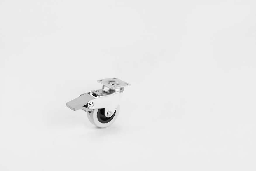 Economic Disc Caster With Brake In 50mm-Furniture Casters