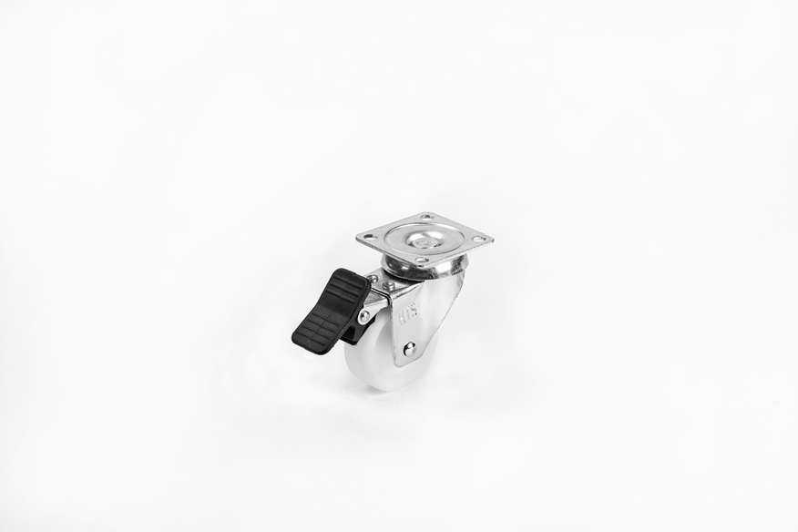 Doubleball Polyamide Pulley Blank Disc With Brake- Furniture Caster