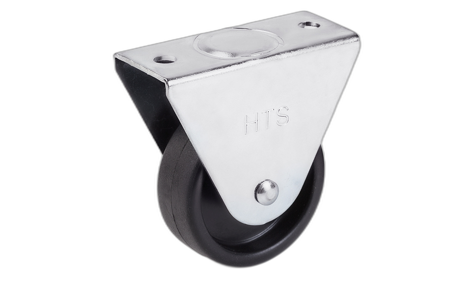 HTS Caster | Fixed Caster Black D50mm - Small Furniture Caster