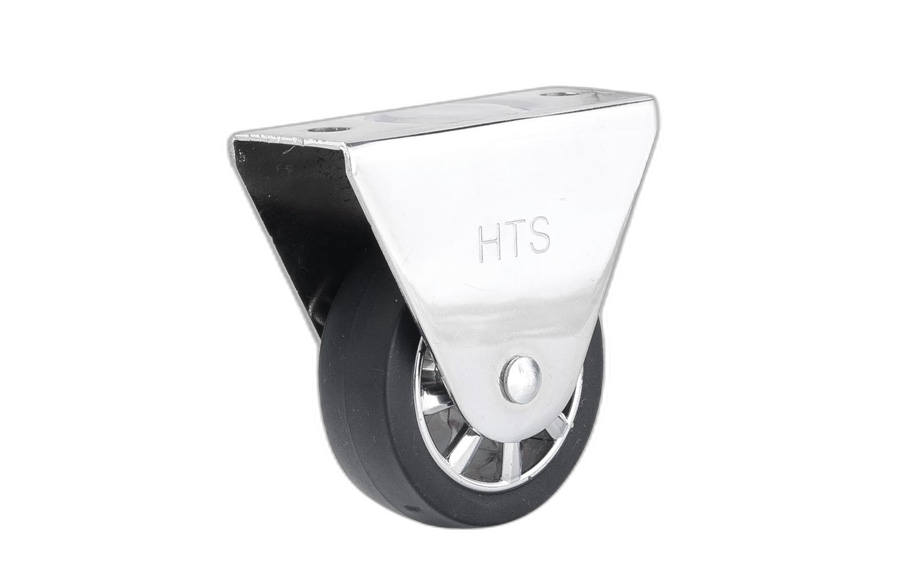 HTS Caster | Fixed Chrome Furniture Caster In 50mm